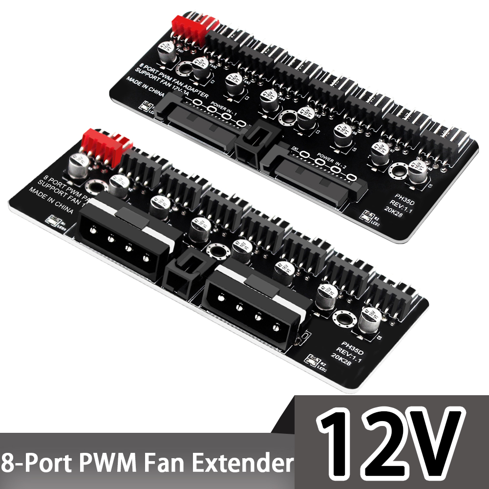 Esports Gaming Splitter - PC 1-8 canaux 4 broches PWM