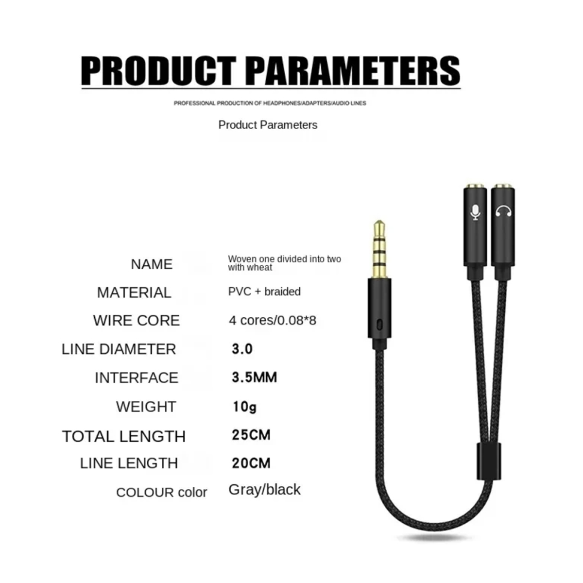 Répartiteur de casque 3.5mm Au - Esports Gaming Splitter avis et prix