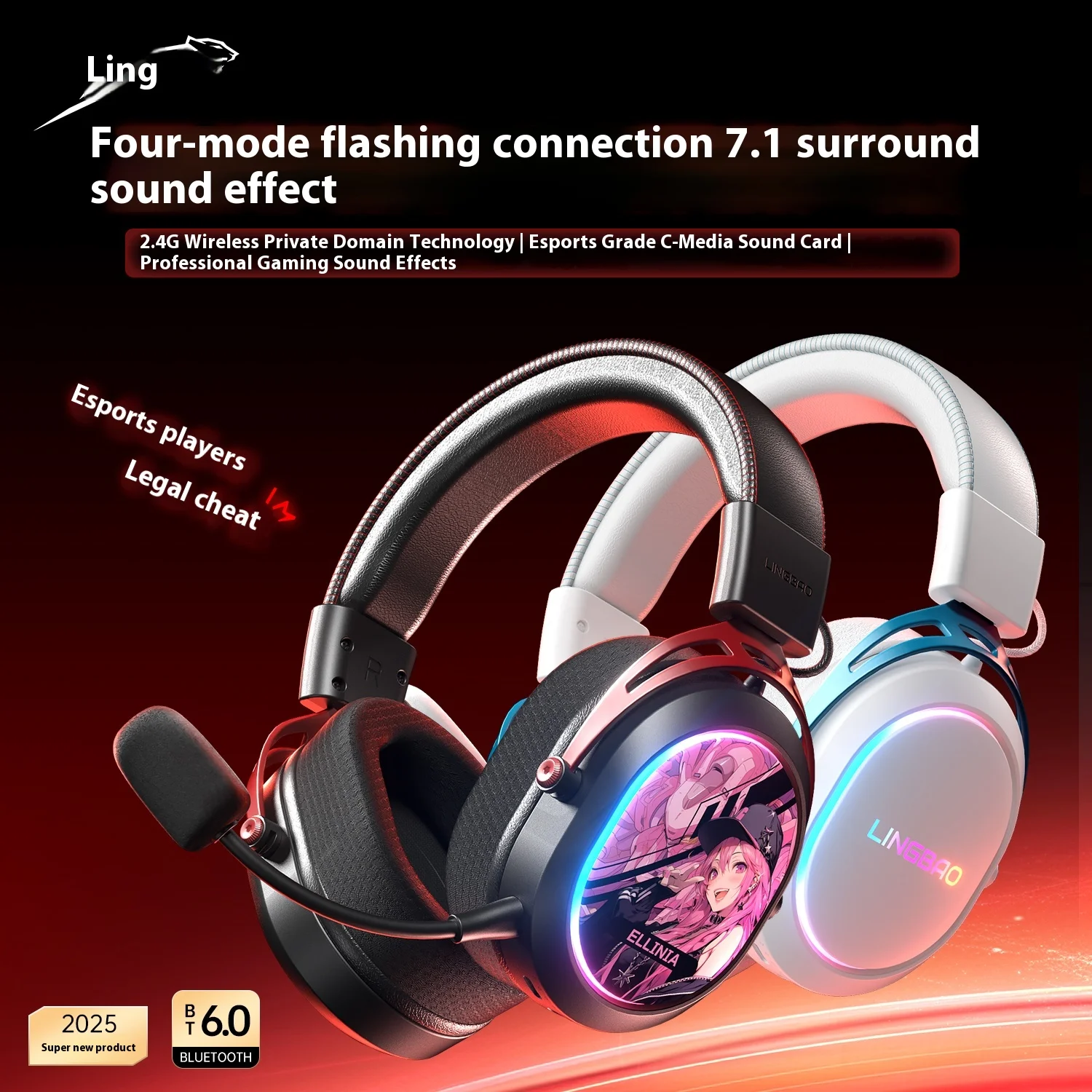 LingBao T9 Pro Max casque sans - Gaming Headset 7.1 avis et prix