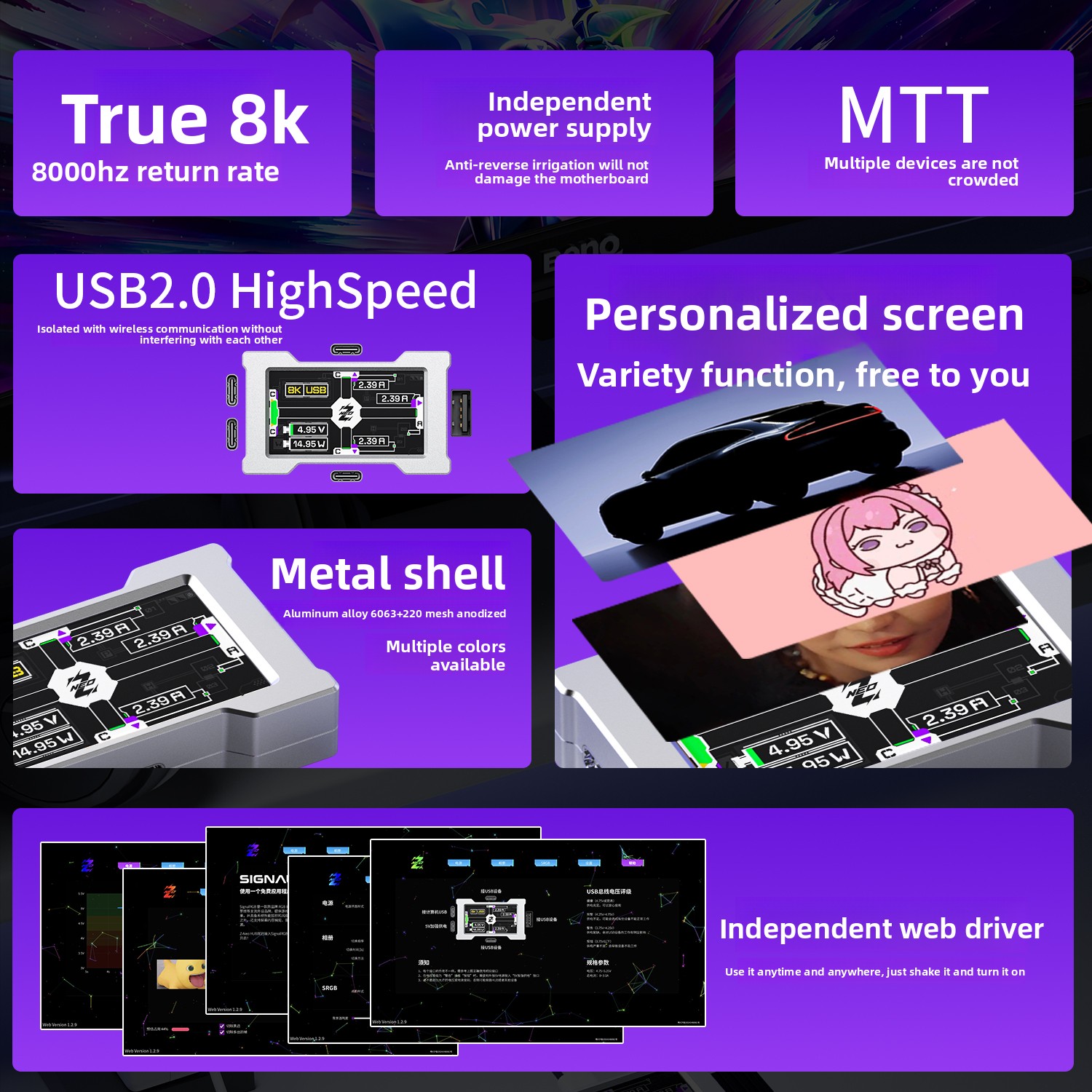 Hub USB de jeu HMLAB ZNEO - 2  - Esports Gaming Splitter avis et prix