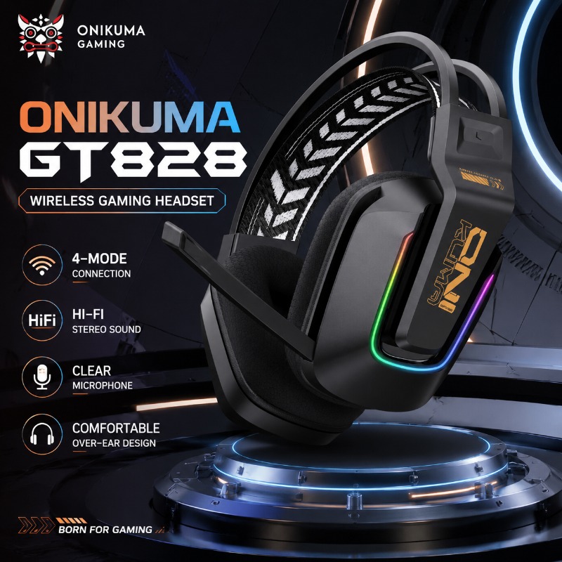 Casque de jeu ONIKUMA GT828, 4 - Esports Gaming Gear avis et prix